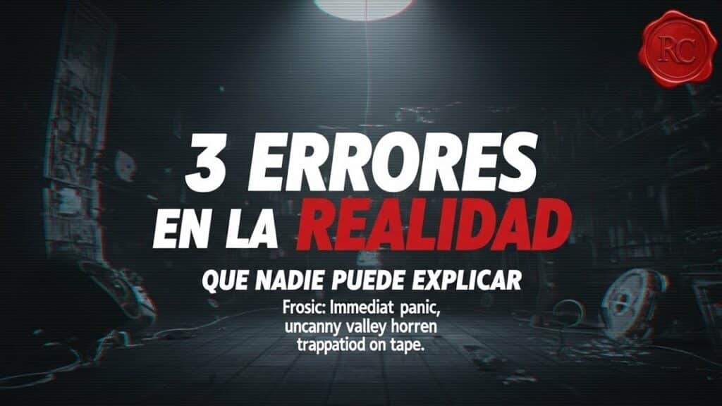 3 ERRORES en la realidad que NADIE puede explicar