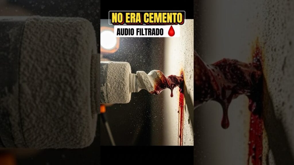 Rompí la pared y SANGRA 🩸🤢 #miedo #construccion