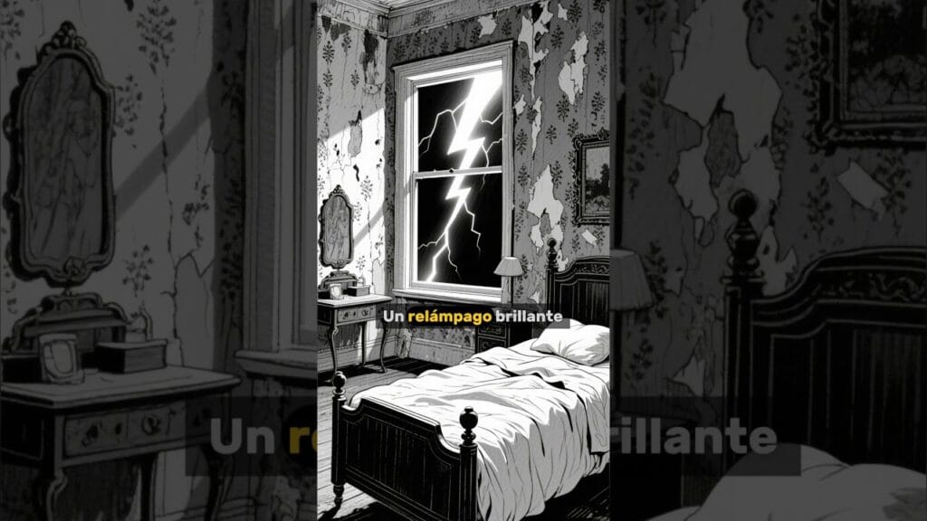 La Sombra Imposible Revelada por un Rayo (Terror Psicológico) #sombras, #medianoche, #short