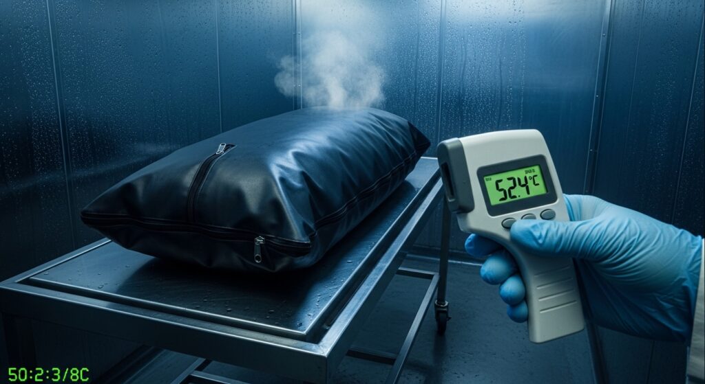 Cuerpo a 52.4 grados