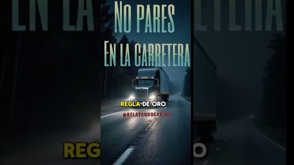 REGLA DE ORO: Si la ves, NO FRENES 🚚💨 #shorts  #terror