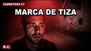 Bajé del camión un minuto — Cuando volví había una marca de tiza