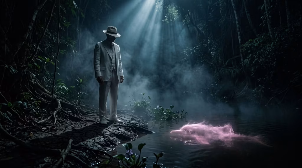 El Encantado: Mitos del Delfín Rosado del Amazonas