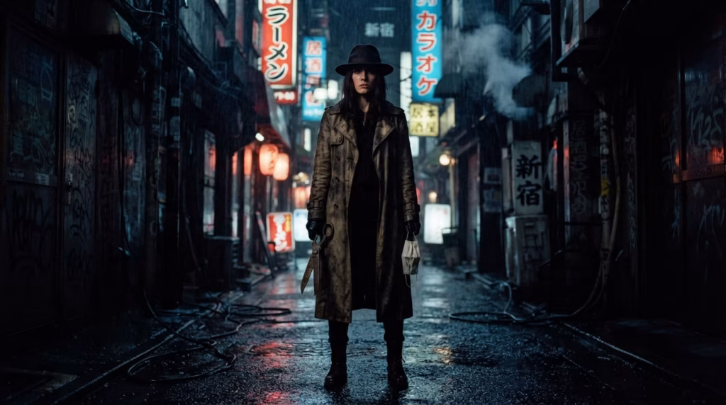 Kuchisake-onna en el Callejón de Shinjuku: La Pregunta bajo la Mascarilla