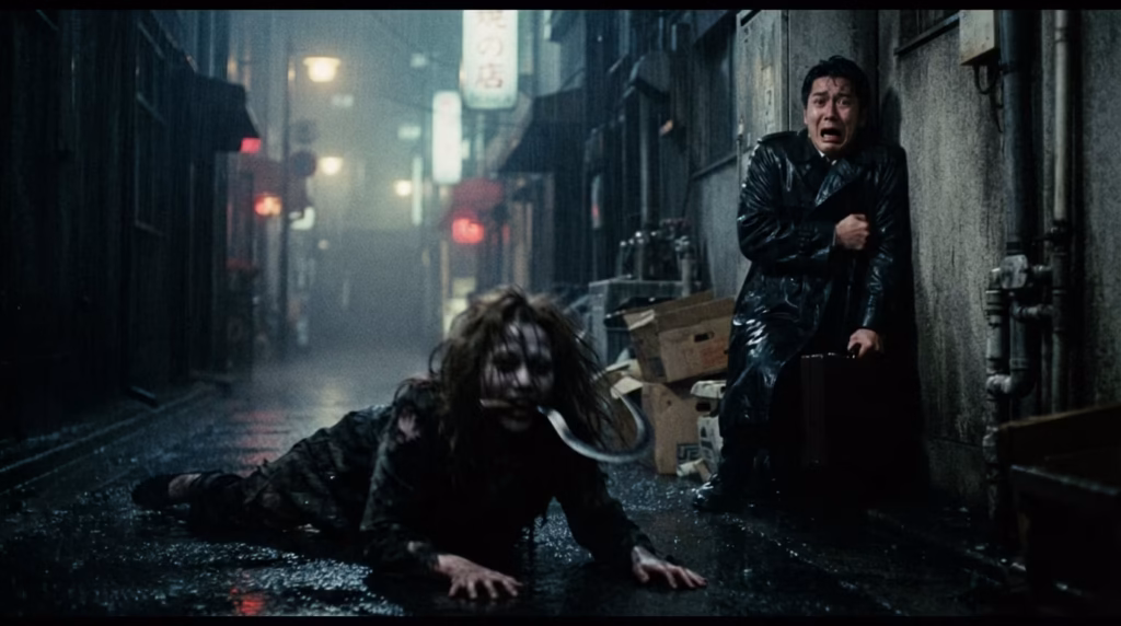 Teke Teke y el Eco de las Vías en Shinagawa: La Carrera sobre los Codos