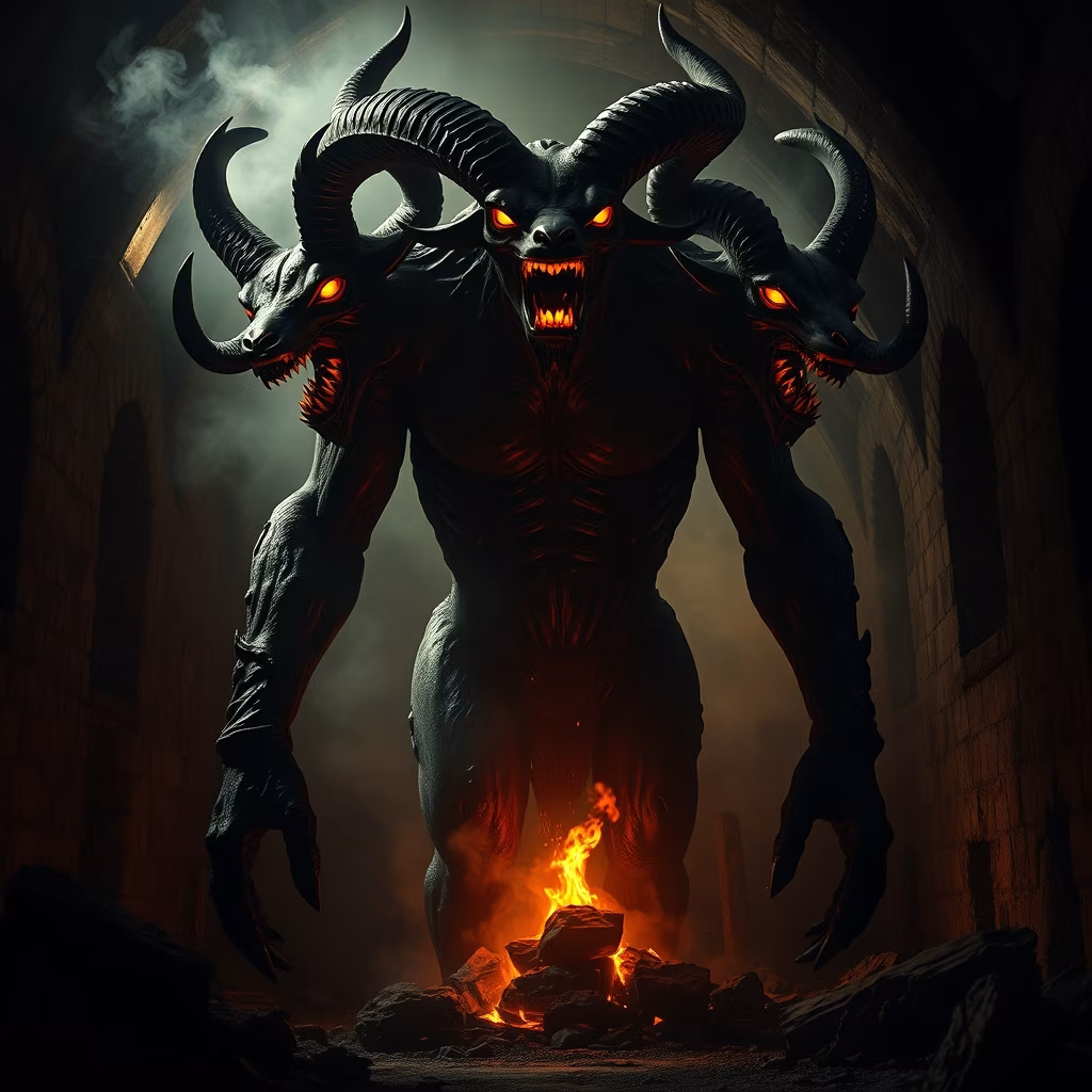 El Asmodeo de la Furia: Tres Cabezas y Misterio