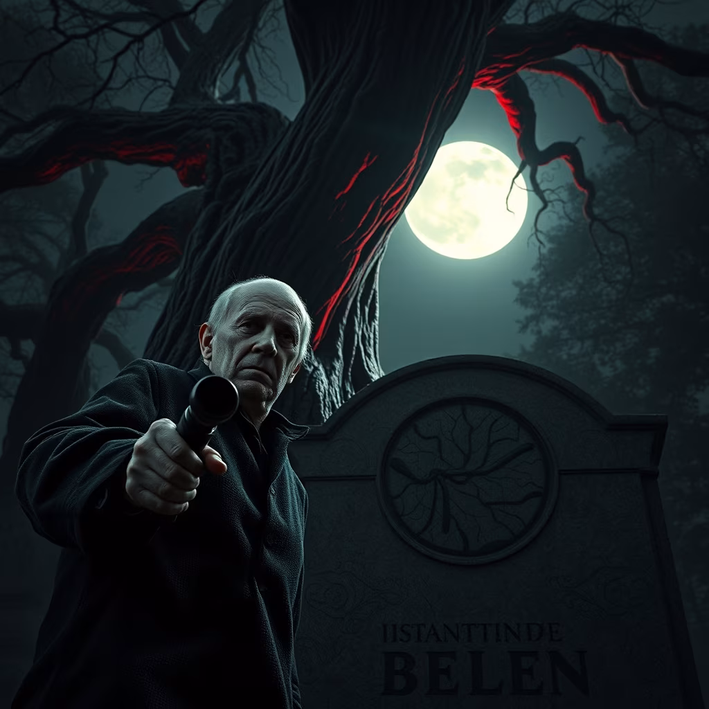 Panteón de Belén vampiro: ilustración del relato «El Vampiro del Panteón de Belén: El Árbol que Nació de una Estaca» — arc...